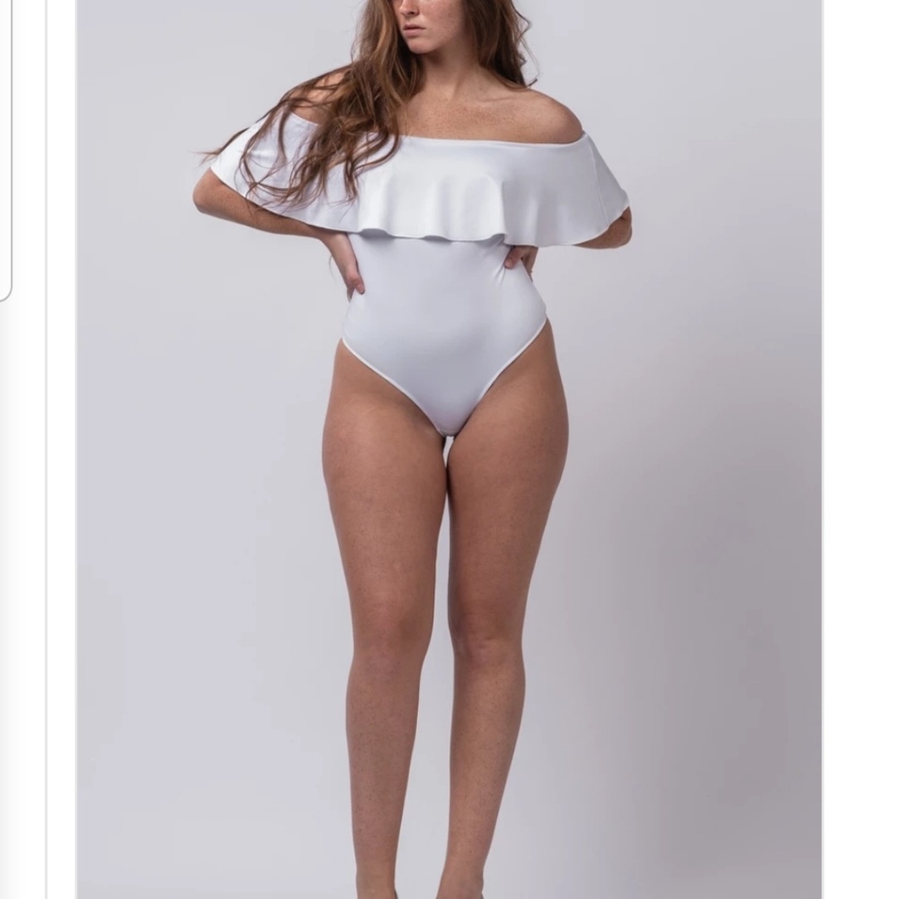 WHITE bodysuit